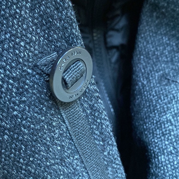 Zara Mens Pea Coat - Picture 3 of 9